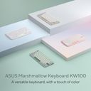 ASUS Marshmallow KW100 Tastatur Saks Trådløs – billede 11