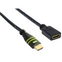 TECHly HDMI-forlængerkabel med Ethernet 1.8m Sort – billede 4