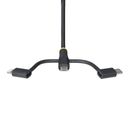 StarTech.com 3.3ft USB Multi Charging Cable, Lightning/Micro-USB/Type-C USB-kabelkit 1m Sort – billede 4