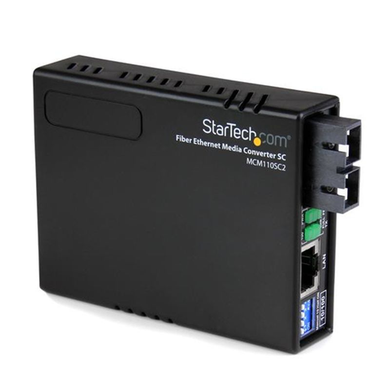 StarTech.com Multi Mode Fiber Media Converter SC 2 km Fibermedieomformer Ethernet Fast Ethernet