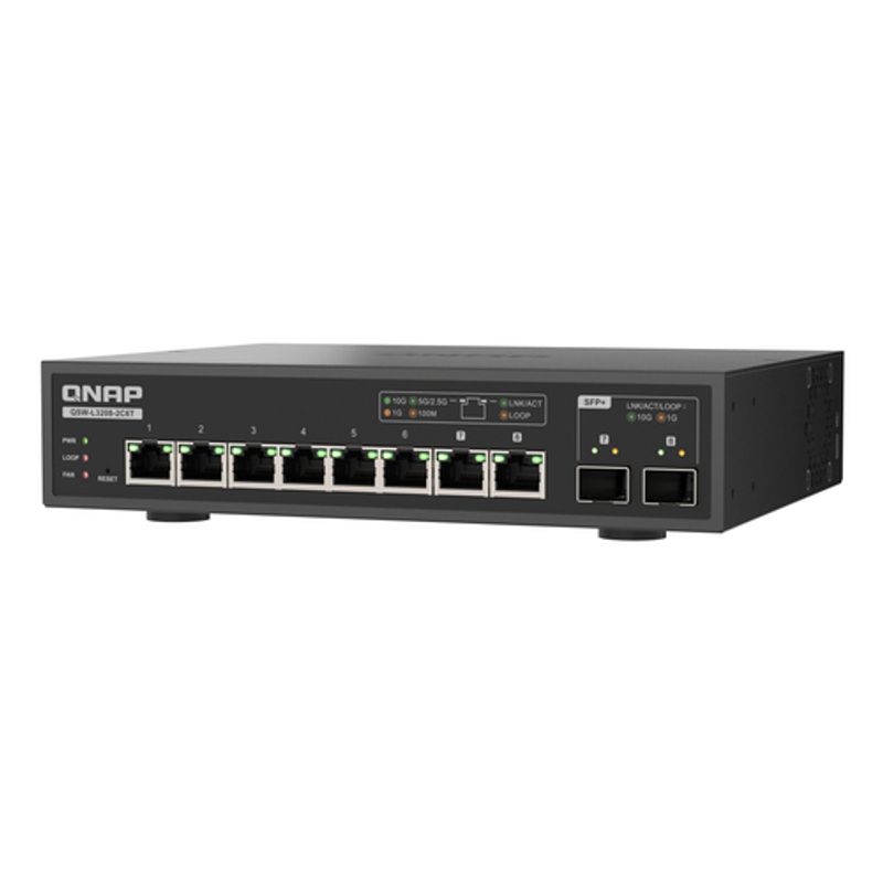 QNAP QSW-L3208-2C6T Switch 8-porte 10 Gigabit Ethernet