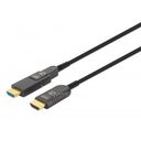 High-Speed HDMI Active Optical Cable with Detachable Connector, 4K@60Hz UHD, HDMI Male to Micro HDMI Male (Type D) and Detachable HDMI Male (Type A), 70 m (230 ft.), HEC, ARC, Gold-plated Contacts, Black – billede 1