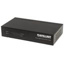 Intellinet , 4 x PSE Ports, IEEE 802.3at/af Power over ( / ) Compliant, 60 W, Desktop (Euro 2-pin plug) Switch 5-porte Gigabit PoE+ – billede 1