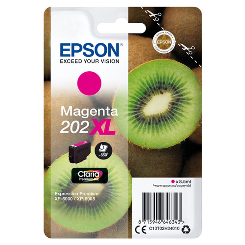 Epson 202XL Magenta 650 sider