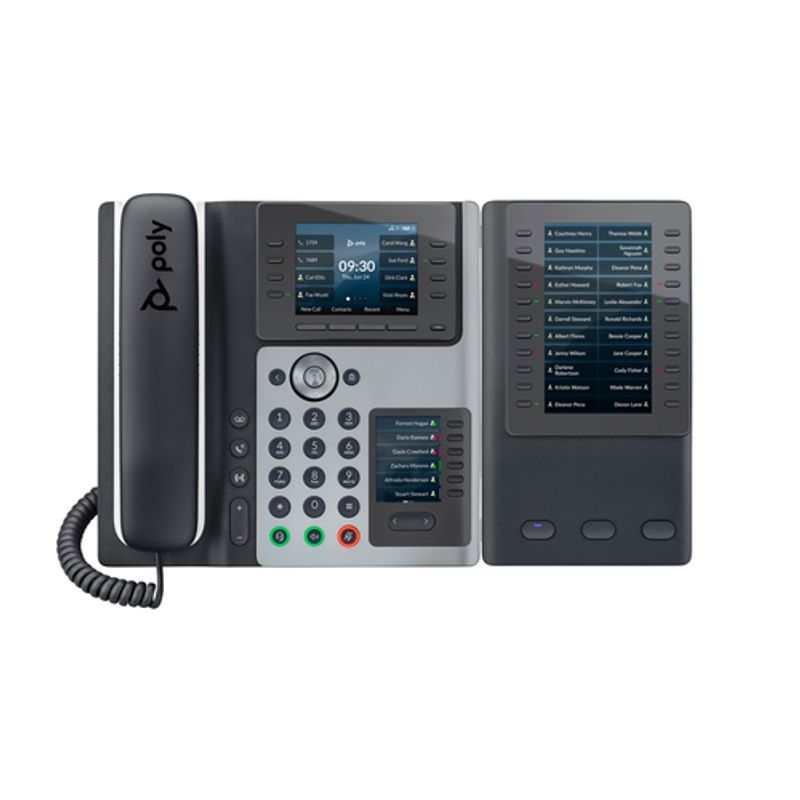Poly Edge E400 VoIP-telefon Sort