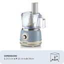 Ariete Vintage Line 1781/05 foodprocessor 1000 W 2,1 L Blå – billede 2