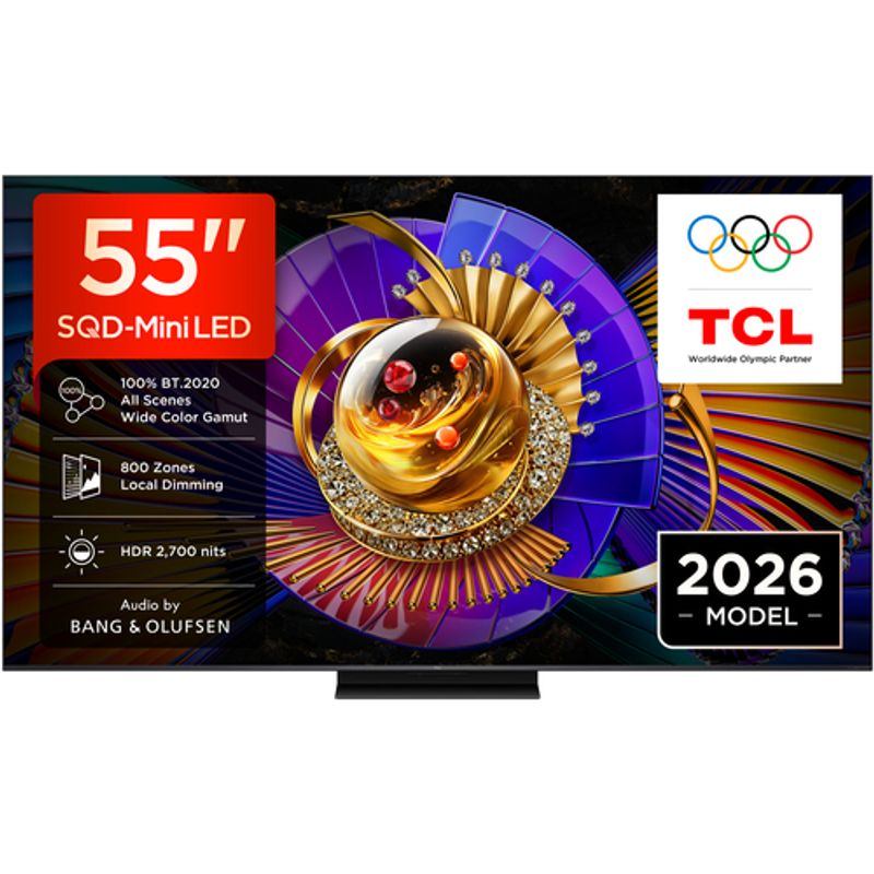TCL C7L 55C7L TV 139.7 cm (55&quot ) 4K Ultra HD Smart TV Wi-Fi Black 2700 cd/m²