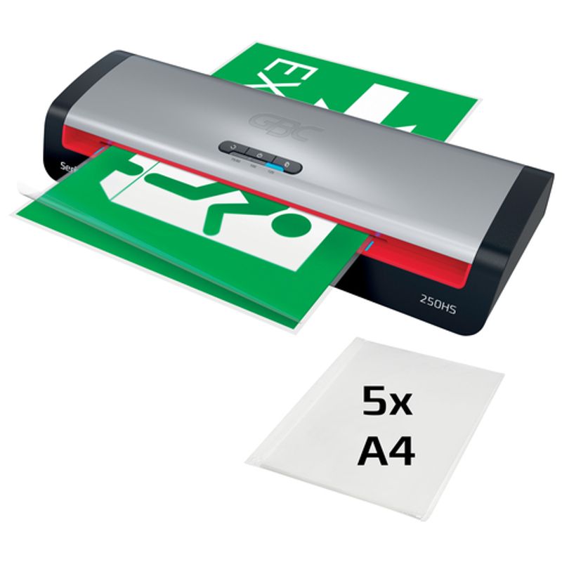 GBC Series 2 250HS Varmelaminator A3 Sort Rød