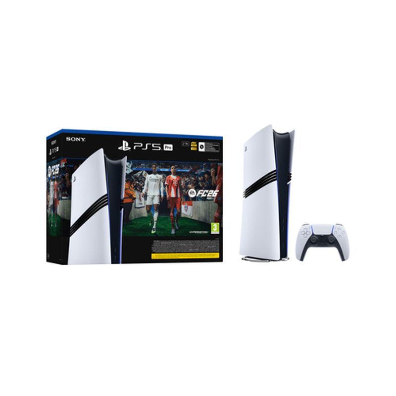 Sony Playstation 5 Pro FC26 Bundle 2 TB Wi-Fi Black White