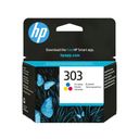 HP 303 Tri-color Original Cyan, Magenta, Gul – billede 1