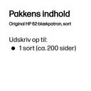 HP 62 Black Original Ink Cartridge – billede 3
