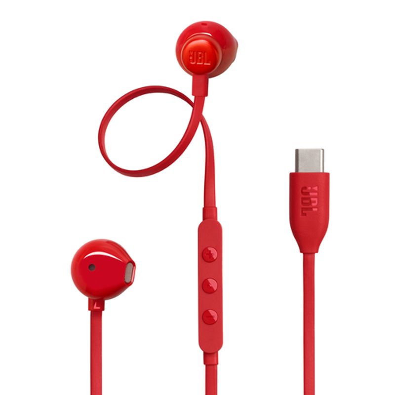 JBL TUNE 305C Kablet Earbuds Rød