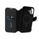PanzerGlass CARE by Feature Case Tango Two-in-One Wallet w. MagSafe iPhone 16 Beskyttelsescover Sort – billede 1