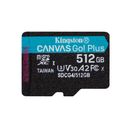Kingston Canvas Go! Plus microSDXC UHS-I Memory Card 512GB 200MB/s – billede 1