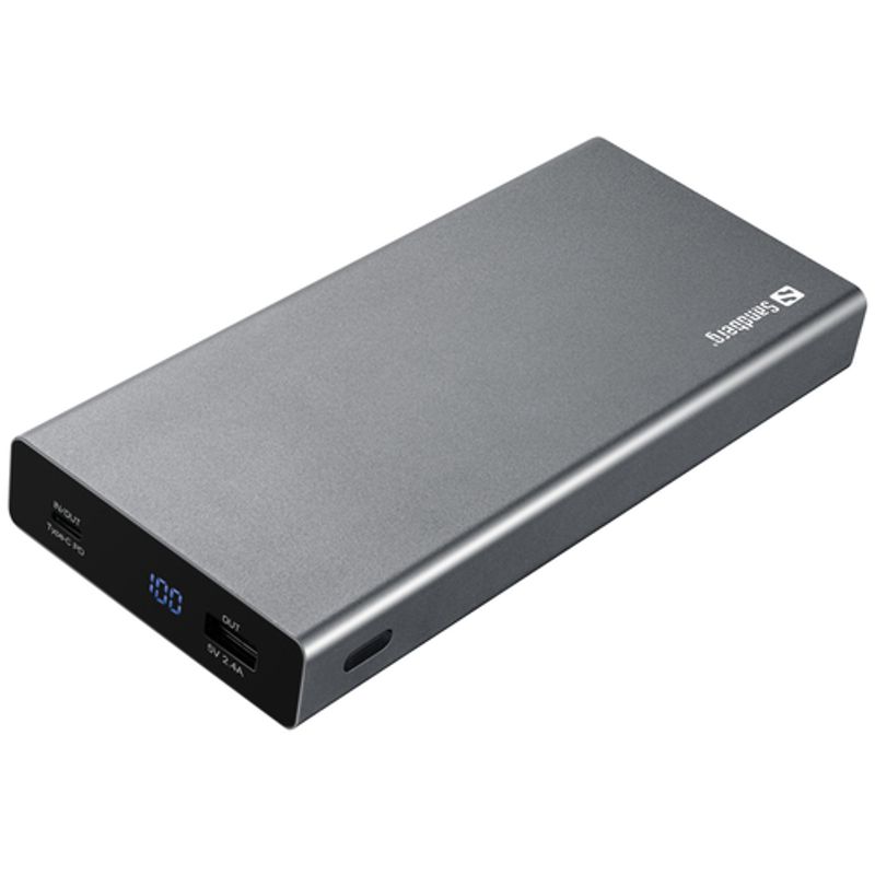Sandberg Powerbank Ekstern batteripakke Litiumion 20000mAh