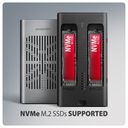 Axagon EEM2-20GD drev dockingstation USB 3.2 Gen 2 (3.1 Gen 2) Type-C Sort, Grå – billede 4