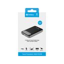 Sandberg Travel Powerbank 10000mAh 20Watt 1xUSB-A 2.0 1xUSB-C Sort Sølv – billede 5