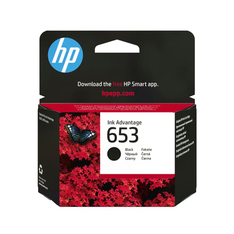 HP 653 Sort 360 sider Blæk 3YM75AE