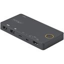 StarTech.com 2 Port Hybrid USB-A HDMI & USB-C KVM , Single 4K 60Hz HDMI 2.0 Monitor, Compact Desktop and/or Laptop HDMI KVM , USB Bus Powered, Thunderbolt 3 Compatible - 2 Port HDMI KVM (SV221HUC4K) KVM / audio-switch Desktop – billede 1