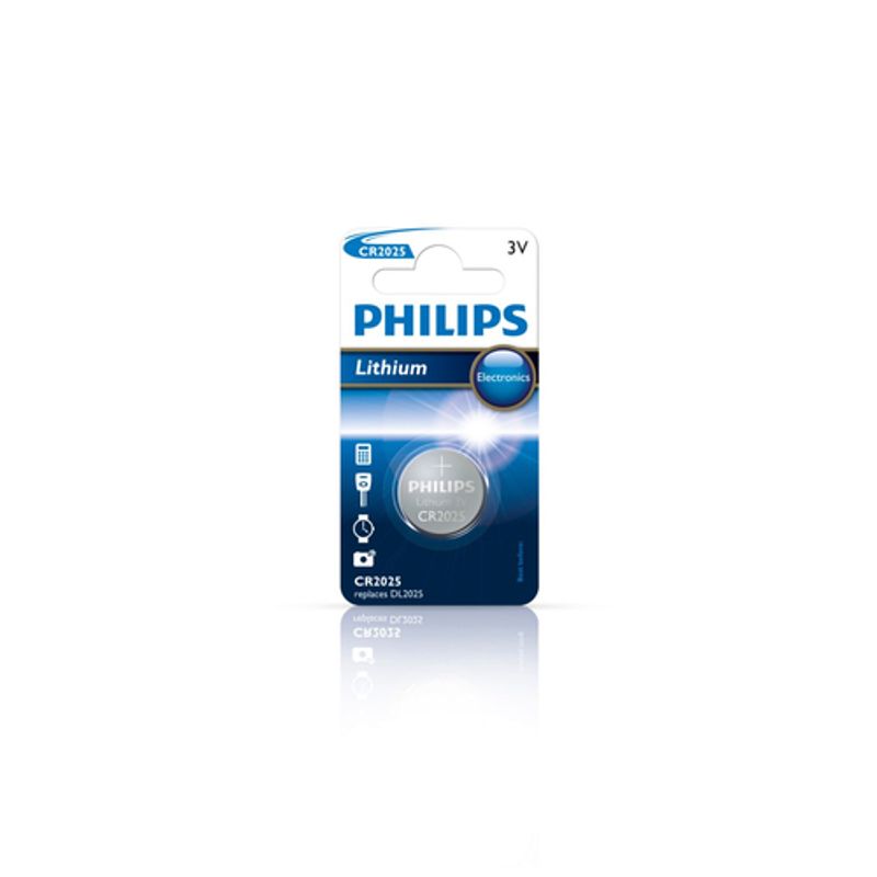 Philips Minicells CR2025/01B Standardbatterier 1 stk