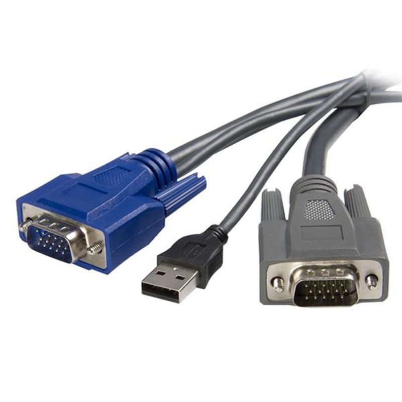 StarTech.com 6 ft Ultra-Thin USB VGA 2-in-1 KVM Cable (SVUSBVGA6) Kabel til tastatur / video / mus (KVM)