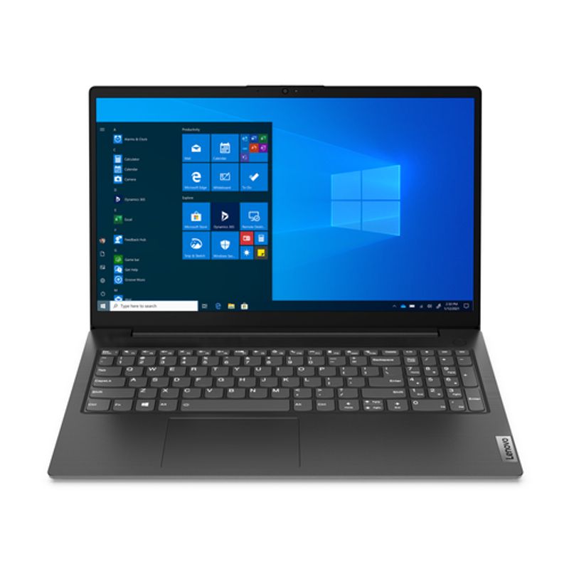 Lenovo V15 G2 IJL Intel® Celeron® N N4500 Laptop 39,6 cm (15.6) Fuld HD 8 GB DDR4-SDRAM 256 GB SSD Wi-Fi 6 (802.11ax) Windows 11 Home Tysk Sort