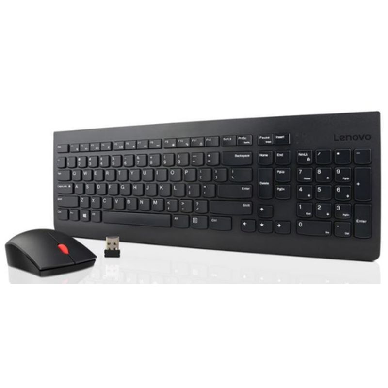 Lenovo Essential Wireless Combo Sæt med mus og tastatur Trådløs USA med Euro-symbol