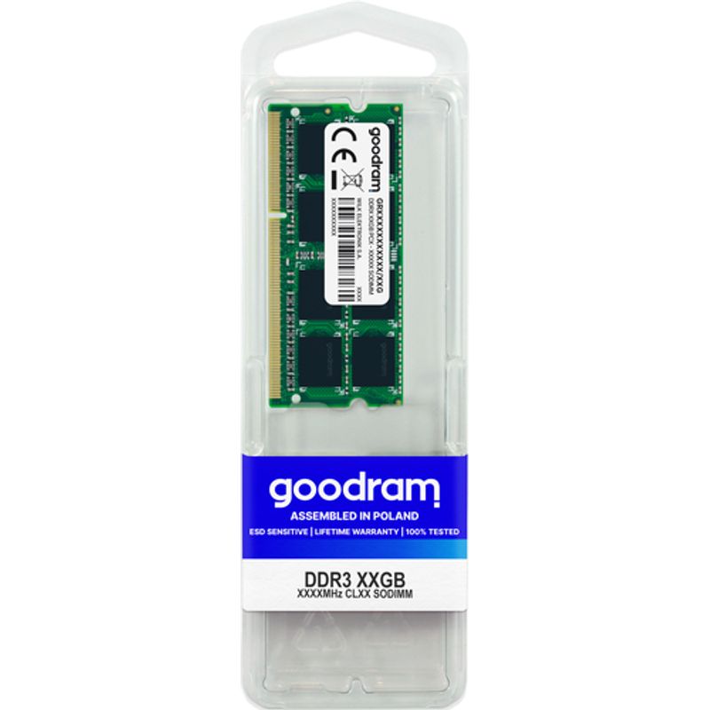 GOODRAM DDR3 4GB 1600MHz CL11 Ikke-ECC SO-DIMM 204-PIN