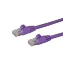StarTech.com 50cm CAT6 Cable - Purple Snagless CAT 6 Wire - 100W RJ45 UTP 650MHz Category 6 Network Patch Cord UL/TIA (N6PATC50CMPL) CAT 6 Ikke afskærmet parsnoet (UTP) 50cm Netværkskabel Lilla – billede 1