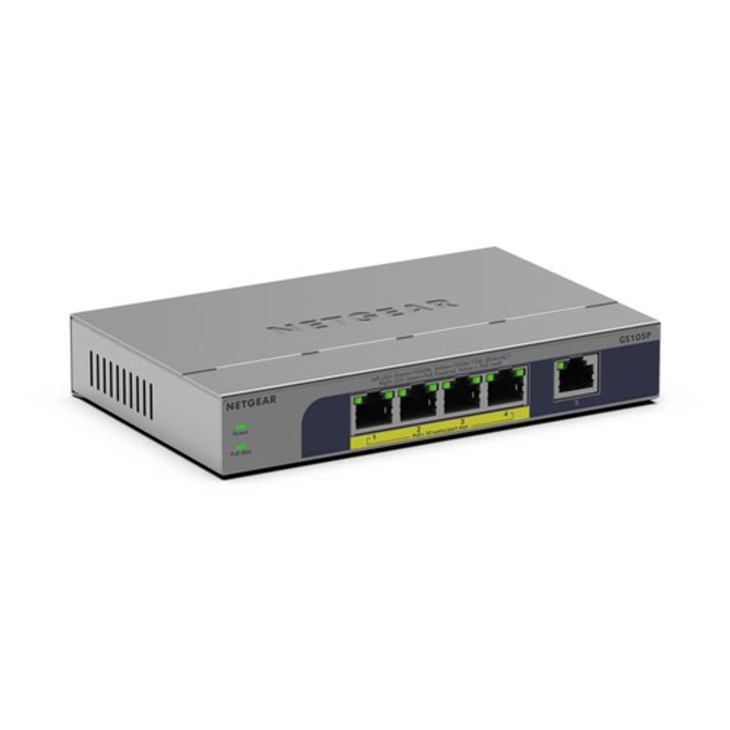 NETGEAR GS105P Switch 5-porte Gigabit Ethernet PoE+
