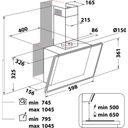 Whirlpool AKR 62F LT K Emhætte 65dB(A) A Sort – billede 6