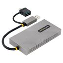 StarTech.com USB to Dual HDMI Adapter, USB A/C to 2x HDMI Monitors (1x 4K 30Hz, 1x 1080p), Integrated USB-A to C Dongle, 4in/11cm Cable, Windows & macOS - USB 3.0 to HDMI Multi-Monitor Display Adapter for Laptop (107B-USB-HDMI) Videoadapter Grå – billede 2