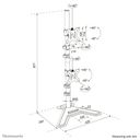 Neomounts DS45-600BL2V skærmbeslag og -stativer 81,3 cm (32) Skrivebord Sort – billede 13