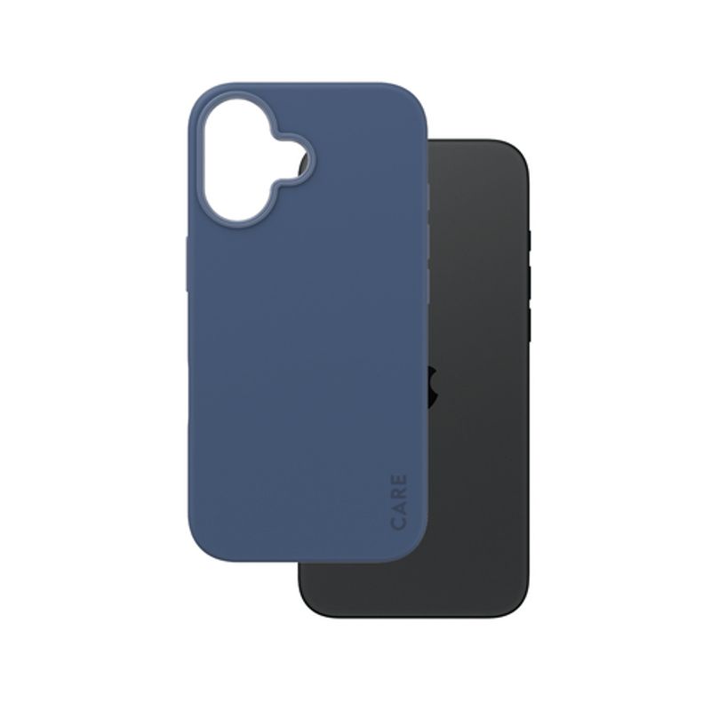 CARE by PanzerGlass Beskyttelsescover Koronet blå Apple iPhone 16
