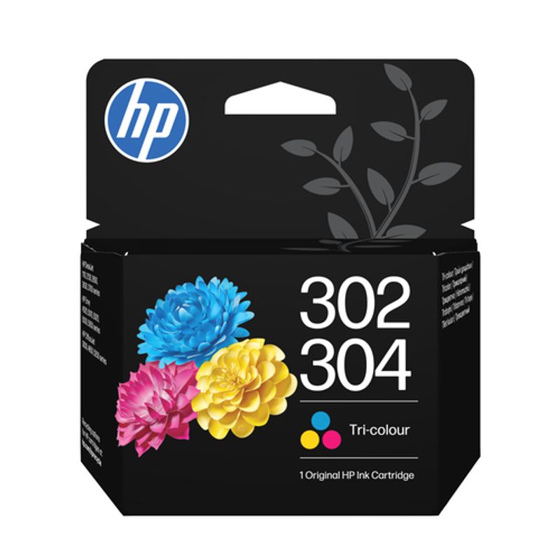 HP 302/304 Farve (cyan, magenta, gul) 100 sider Blæk