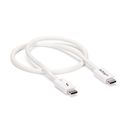 StarTech.com 40Gbps Thunderbolt 3 Cable - 1.6ft/0.5m - White - 5k 60Hz/4k 60Hz - Certified TB3 USB-C Charger Cord w/ 100W Power Delivery (TBLT34MM50CW) Thunderbolt kabel 50cm – billede 2