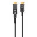 High-Speed HDMI Active Optical Cable with Detachable Connector, 4K@60Hz UHD, HDMI Male to Micro HDMI Male (Type D) and Detachable HDMI Male (Type A), 70 m (230 ft.), HEC, ARC, Gold-plated Contacts, Black – billede 4