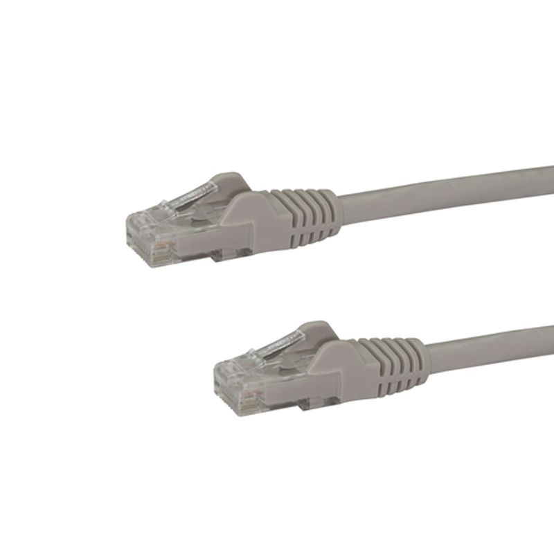 StarTech.com 75ft CAT6 Cable - Gray Snagless CAT 6 Wire - 100W RJ45 UTP 650MHz Category 6 Network Patch Cord UL/TIA (N6PATCH75GR) CAT 6 Ikke afskærmet parsnoet (UTP) 22.9m Patchkabel Grå