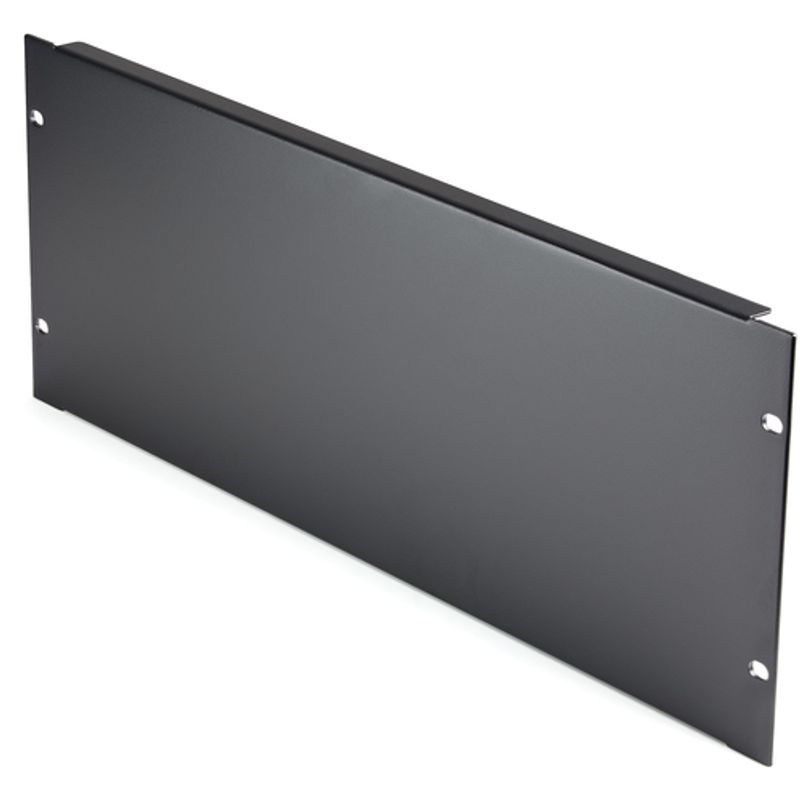 StarTech.com 4U Blank Panel for 19 inch Rack, Rack Mount Blanking Panel for Server/Network Racks & Cabinets, 4RU Rackmount Filler Panel/Spacer/Plates, Solid Panel, Cold-Rolled Steel, Black - 4U Blanking Panel (RKPNL4U) Stativsløringspanel Sort