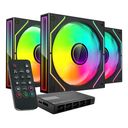 TACENS MARS MF-3DPROKIT FANS 120 ARGB x3 BK- wentylatory+hub+pilot (TACMARS-MF3DPROKIT) – billede 1