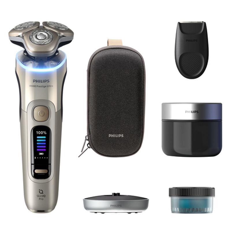 Philips i9000 Prestige Ultra XP9403 Elektrisk shaver våd og tør barbering med SkinIQ Pro