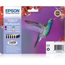 Epson T0807 Multipack Sort Gul Cyan Magenta Lys magenta Lys cyan Blæk C13T08074021 – billede 1