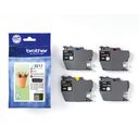 Brother LC 3217 Value Pack Sort Gul Cyan Magenta 550 sider – billede 2