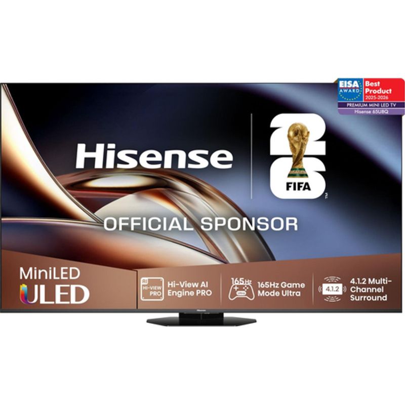 Hisense 65U8Q 65 4K UHD (2160p) Sort Mørkegrå