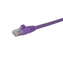 StarTech.com 50cm CAT6 Cable - Purple Snagless CAT 6 Wire - 100W RJ45 UTP 650MHz Category 6 Network Patch Cord UL/TIA (N6PATC50CMPL) CAT 6 Ikke afskærmet parsnoet (UTP) 50cm Netværkskabel Lilla – billede 2