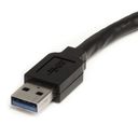 StarTech.com USB 3.0 USB forlængerkabel 3m Sort – billede 3