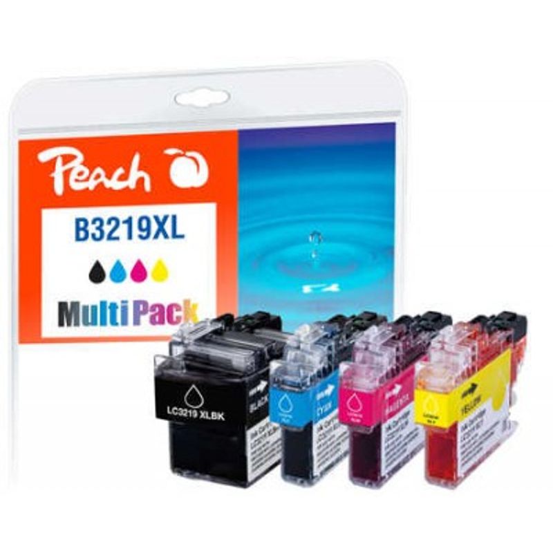 Peach PI500-245 Sort, Cyan, Magenta, Gul 3000 sider Blæk