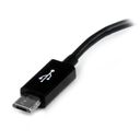 StarTech.com 5in Micro USB to USB OTG Host Adapter - Micro USB Male to USB A Female On-The-GO Host Cable Adapter (UUSBOTG) USB-adapter 12.7cm Sort – billede 3