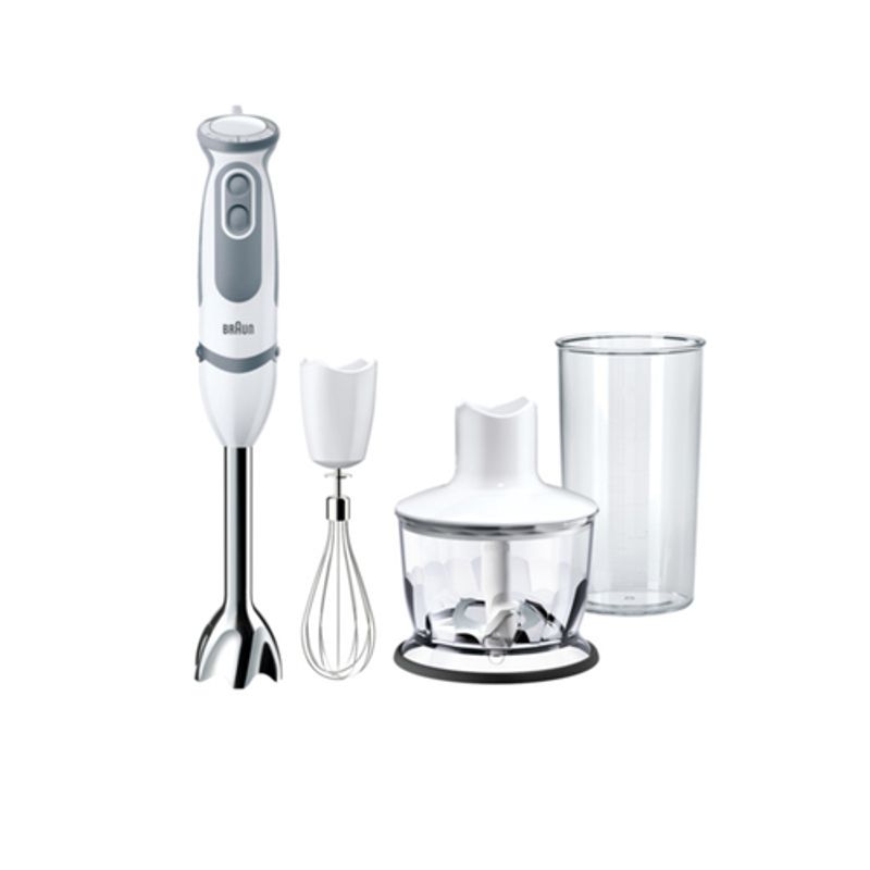 Braun Multiquick 5 Vario MQ 5235 WH Stavblender Turbofunktion Hvid/grå