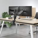 Manhattan TV & Monitor Mount, Desk, Full Motion (Gas Spring), 2 screens, Screen Sizes 10-27, Black, Clamp or Grommet Assembly, Dual Screen, VESA 75x75 to 100x100mm, Max 8kg (each), Lifetime Warranty Monteringssæt 2 LCD displays 17-32 – billede 7